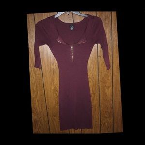 Dress with zipper in front!